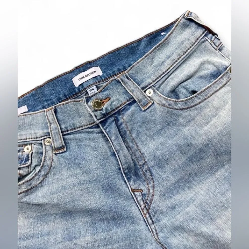 True Religion Light Blue Straight Jeans